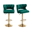 Set of 2 Modern Fashionable Velvet Bar Stools