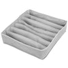 3 Pack Sock Organizer Box Foldable Damp Proof Storage Drawers With Multi-cells