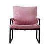 Modern Relax Single Arms Chair With Velvet Cushion