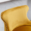 Yellow Velvet Barstool