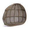 Brown Wicker Hanging Double-Seat Swing Chair