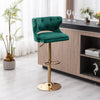 Set of 2 Modern Fashionable Velvet Bar Stools