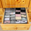 3 Pack Sock Organizer Box Foldable Damp Proof Storage Drawers With Multi-cells