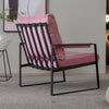 Modern Relax Single Arms Chair With Velvet Cushion