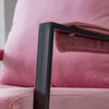 Modern Relax Single Arms Chair With Velvet Cushion