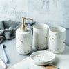 Ceramic imitation marble Bathroom Accessory Set