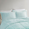 Brielle Ombre Shaggy Long Fur Comforter Mini Set