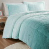 Brielle Ombre Shaggy Long Fur Comforter Mini Set