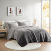 Brielle Ombre Shaggy Long Fur Comforter Mini Set