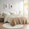 Brielle Ombre Shaggy Long Fur Comforter Mini Set