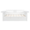 Full size Daybed with Twin size Trundle, Wood Slat Support, White