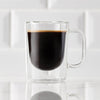 Insulated Double-Wall Glass Coffee Tea Hot or Cold Beverage Mug 2 Piece Set 120ml, Barista