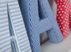 Blue Gingham Fabric Wall Letters