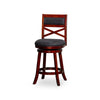 Meeker X Back Premium Fabric Swivel Stool, 30” Bar Stool or 24