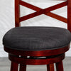 Meeker X Back Premium Fabric Swivel Stool, 30” Bar Stool or 24