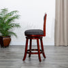 Meeker X Back Premium Fabric Swivel Stool, 30” Bar Stool or 24