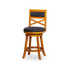 Meeker X Back Premium Fabric Swivel Stool, 30” Bar Stool or 24