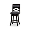 Meeker X Back Premium Fabric Swivel Stool, 30” Bar Stool or 24