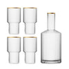 Crystal Glass Set - Gold