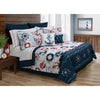 Quilt Bedding Set 4Pc Bay Harbour Twin Navy