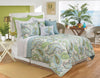 Quilt Bedding Set Woven 2 Piece Set Twin Katy Aqua