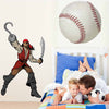 Winn Captain Hook Pirate Wall Decal (6 Sizes Available)