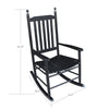 wooden porch rocker chair  BLACK