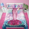 Wov Printed Quilt Bedding Set 3 Piece Double/Queen Mermaid