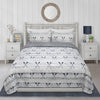 Wov Printed Quilt Bedding Set 3 Piece King Paddles