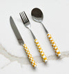 Checkered Flatware Set