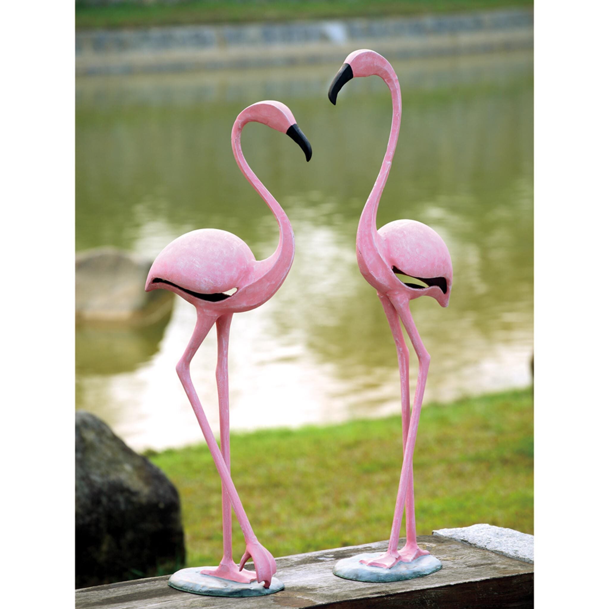 Flamingo Outdoor Wall Thermometer