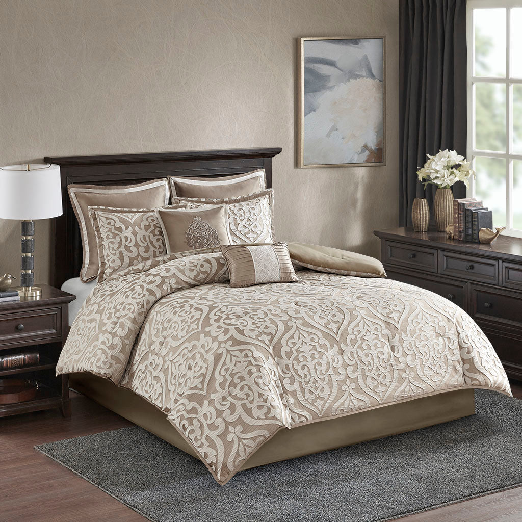 Woolrich Bitter Creek California King Comforter Set in Grey/Brown