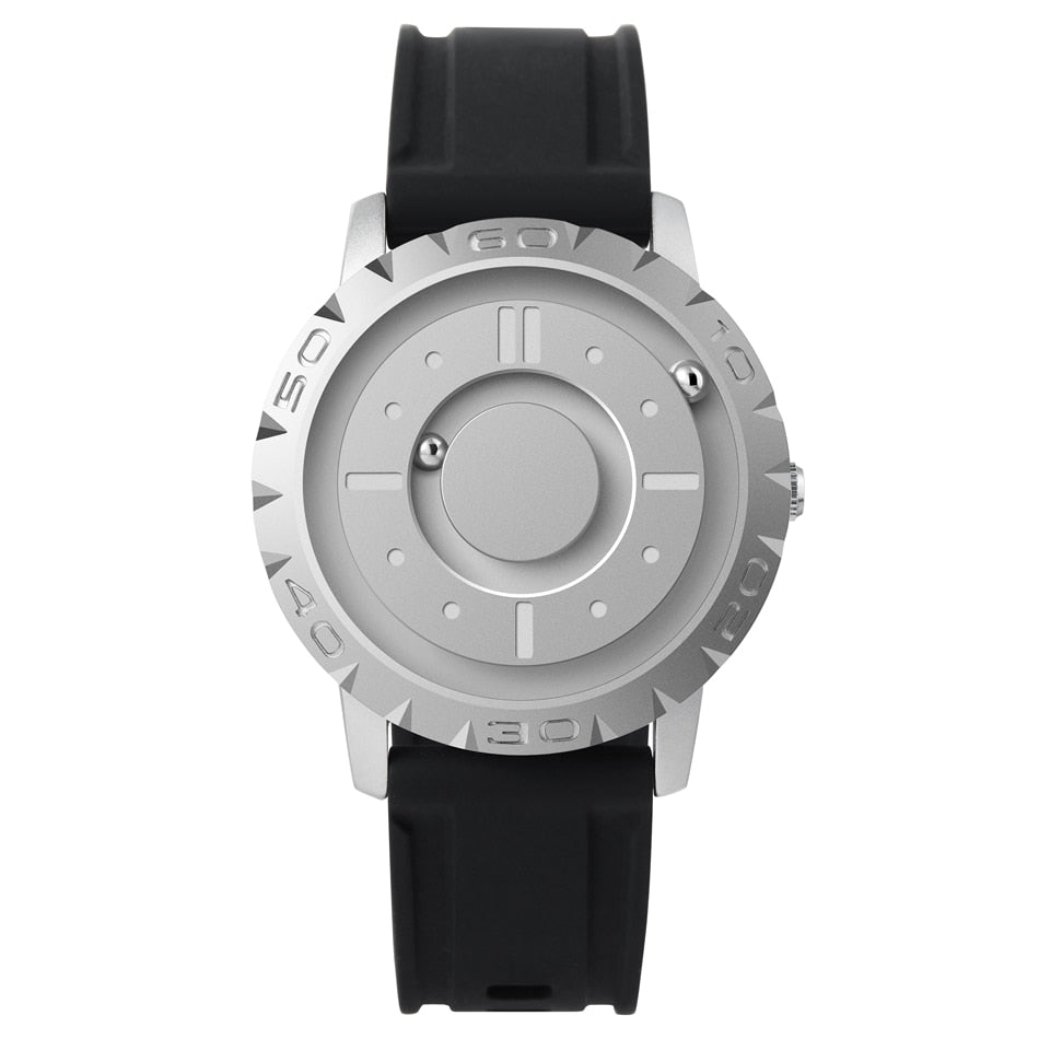 Eutour Black Men's Watch Magnetic Ball Luxury Men Quartz Stainless Steel  Wrist Watch Waterproof Fashion Male Gold Watches Clock with gift box -  Walmart.com