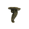 Hand-Carved Wood Acanthus Corbel Floating Wall Shelf.l